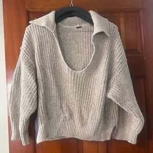 Cozy Knit Sweater in Gray